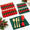 Red and Green-Christmas-30, variant on Red and Green Christmas 50-Piece Pre-Rolled Disposable Cutlery Set with Napkins