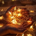 thumbnail image 4 of 40 LED Star and Spherical Shaped String Lights 20 FT Fairy Christmas Lights Battery Operated for Indoor and Outdoor, Party, Wedding and Holiday Decorations Warm White, 4 of 7