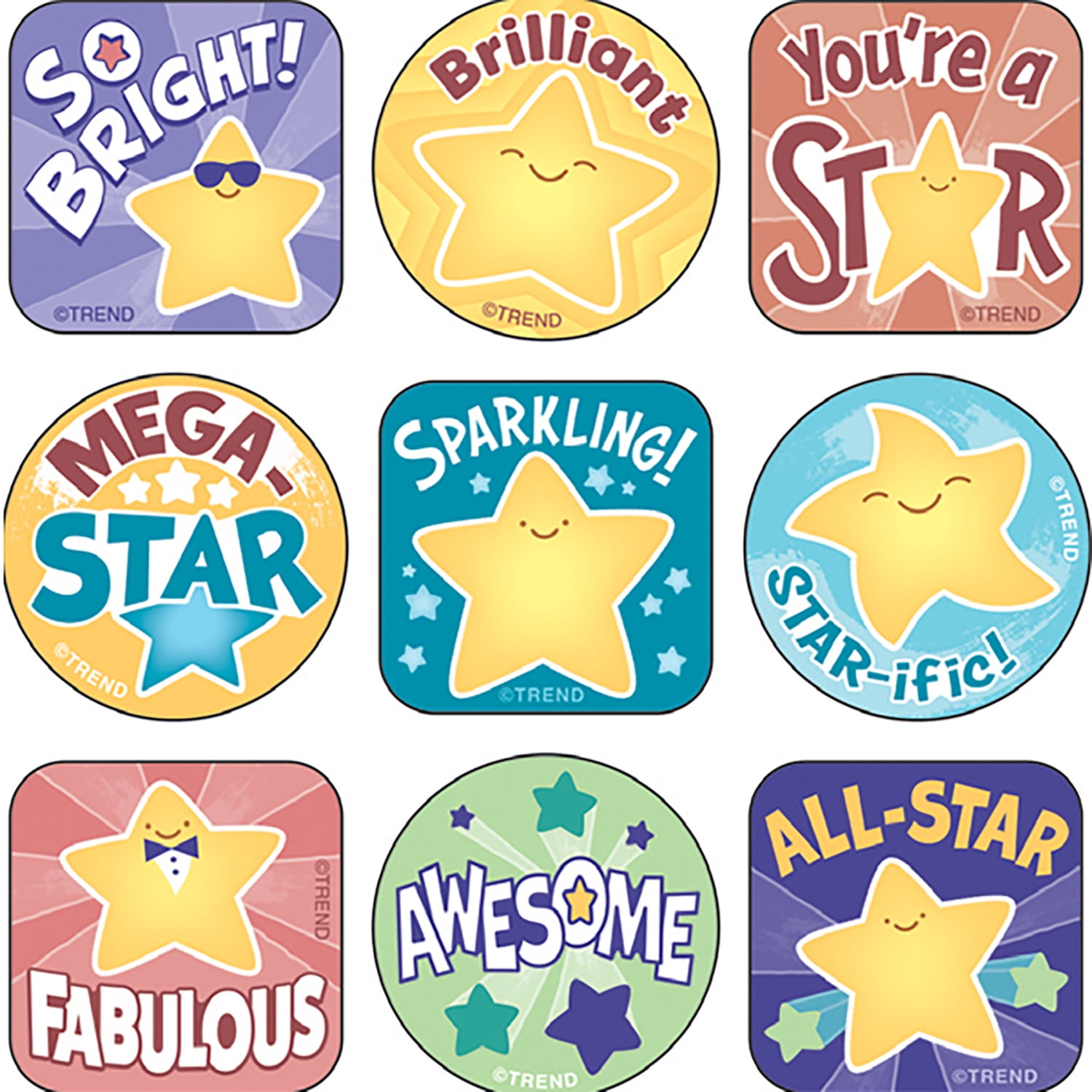 TREND: Scratch 'N Sniff: Be Your Best - 120ct Scented Stinky Stickers Variety Pack-10 Sheets, Calming Colors, Motivation, Confidence-Boosting Messages