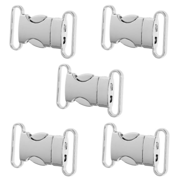 Homoyoyo Zinc Alloy Side Release Strap Metal Oval 5Pcs for Bracelets