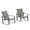 Gray, variant on Flash Furniture Brazos Outdoor Rocking Chairs with Flex Comfort Material Brown 2/Pack