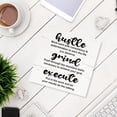 thumbnail image 5 of Zomyto 7x7 Inches Hustle Grind Execute Sign, Inspirational Wood Sign, Positive Home Decor, Motivational Office Desk Decor, Farmhouse Decor for Shelf, Encouragement Gift, 5 of 5