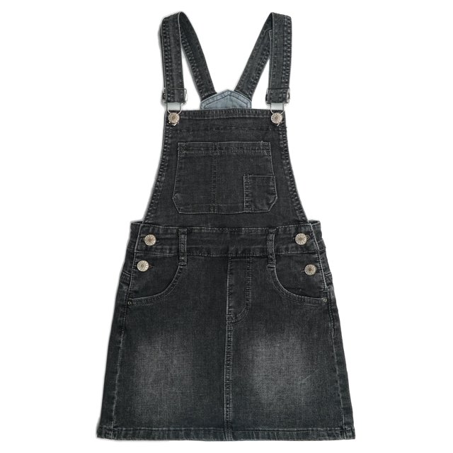 KIDSCOOL SPACE Jupe pour Petites Filles, Robe Salopette d'Été en Denim Doux et Extensible