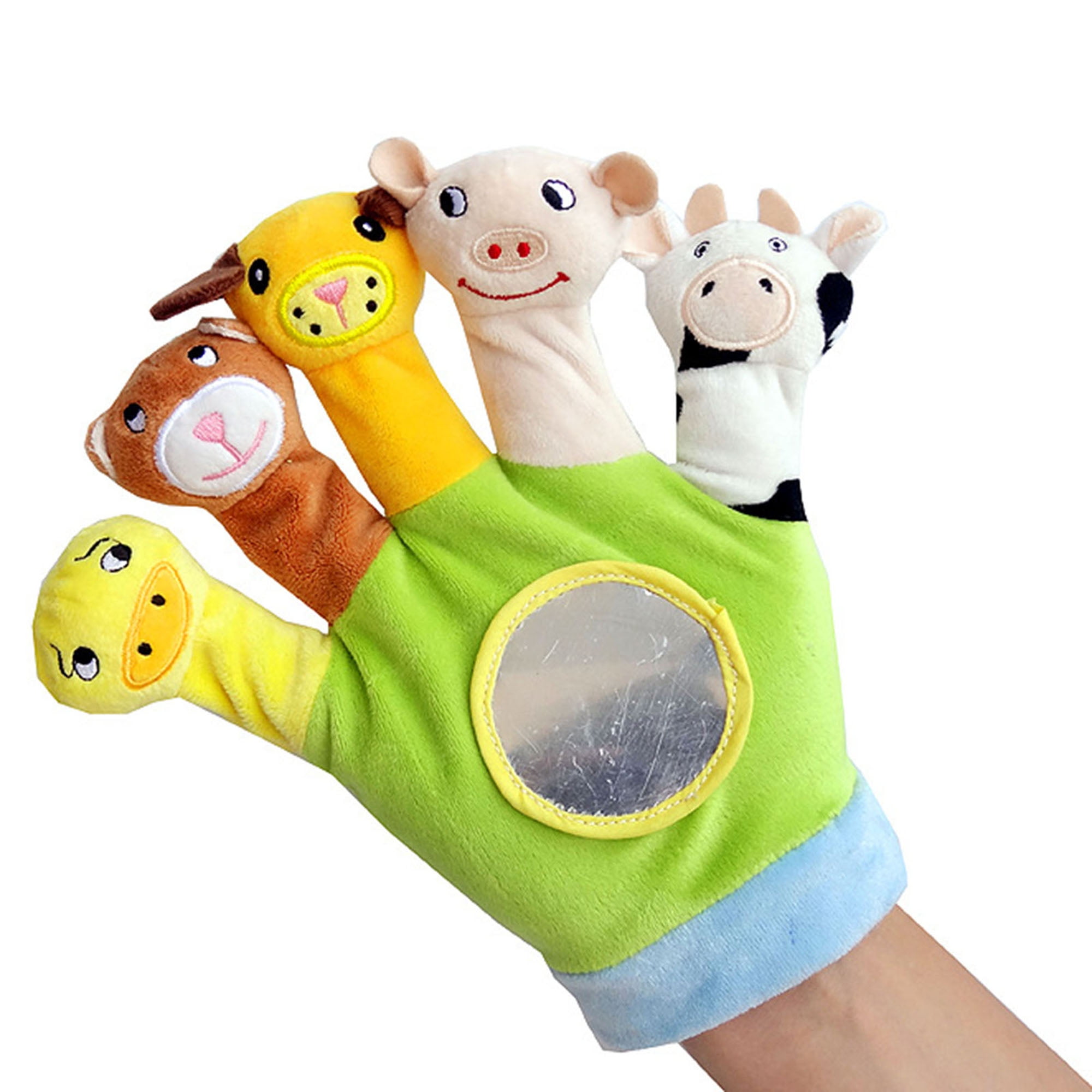Nituyy Hand Finger Plush Puppets Glove Animal Finger Puppet for