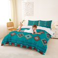 thumbnail image 3 of jejeloiu Monochrome Tribal Bedding,Modern Print Duvet Cover Full For Boys,Reversible,3 Pieces,1 Duvet Cover and 2 Pillowcases, 3 of 6