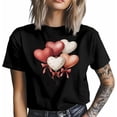 thumbnail image 3 of Mens T Shirtsove Heart Bow Balloon Short Sleeve Casual Men's Tee Tops Graphic T-Shirts for Teen Boys/Men, 3 of 8