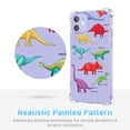 thumbnail image 5 of Dinosaur Collage Clear Case for iPhone 12 Mini,Aesthetic Art Design Case for Men Women,Unique Soft Transparent TPU Bumper Case Cover, 5 of 5