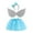 C-6927Blue, variant on TEDOYE Toddler Kids Girls Ballet Skirts Holiday Party Tulle Dance Skirt With Wing Outfits Breathable Wear, 6-8 Years