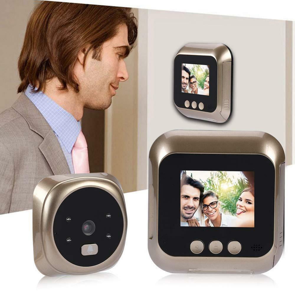 Video Doorbell Easy to Use Digital Door Viewer for Home Security 3 in 720P HD Smart Screen Display Doorbell with Night Vision