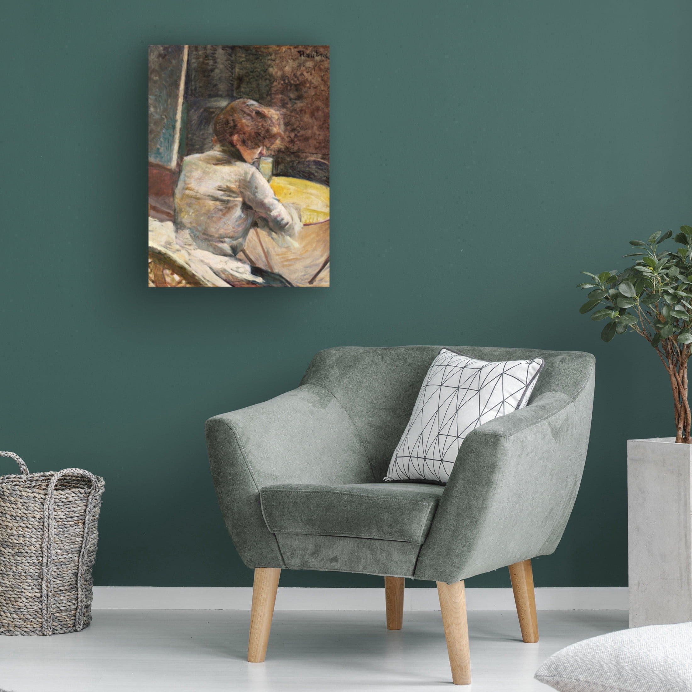 Trademark Fine Art Pictufy   Waiting ca.1887 Canvas Wall Art