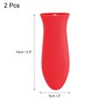 thumbnail image 2 of 2pcs Silicone Hot Handle Holders, Cast Iron Skillet Handle Covers Silicone Pan Handle Sleeve, Red, 2 of 6