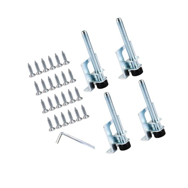 4 Pieces Furniture Leveler Legs Adjustable Supporting Heavy Feet Sofa