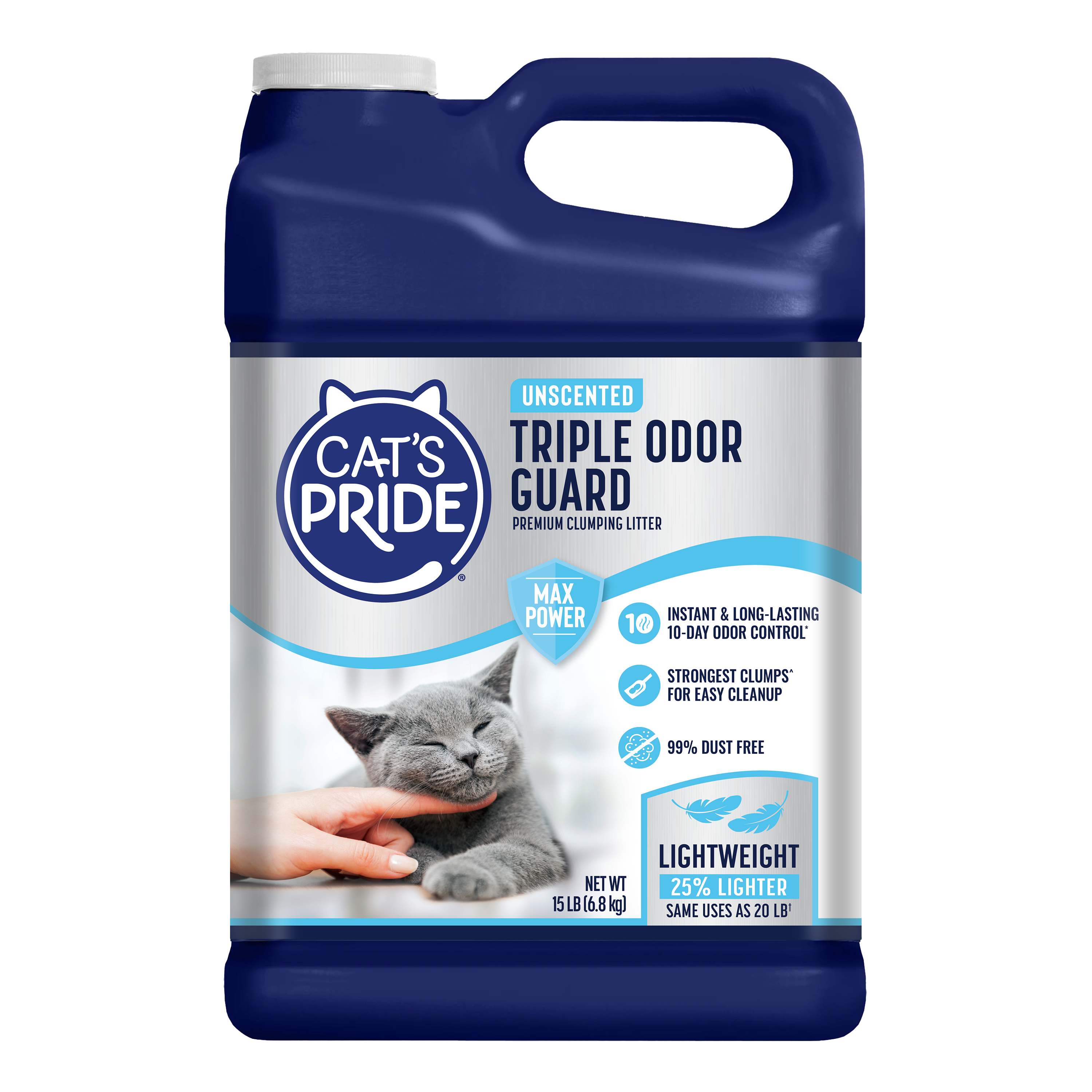 Cat's Pride Max Power Triple Odor Guard Litter, 15 lb Jug