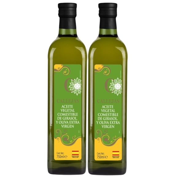 Aceite de Girasol y Oliva Extra Virgen 2 Pack de 750ml c/u