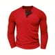 thumbnail image 1 of pstuiky camisas de manga larga para hombre, Camisa informal holgada de manga larga con botones de color liso para hombre Tops casuales para hombres l, 1 of 4