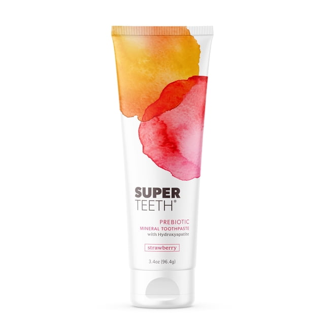 Pasta de dientes SuperTeeth Prebiotic Mineral Adults & Kids Strawberry