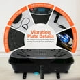 thumbnail image 4 of RICAN Vibration Plate, Vibration Fitness Platform Exercise for Full Body Shaker Workout, Vibrate Stand Shake Board Sport Gym for Weight Loss Fat Burner for Women Men, 4 of 12