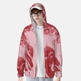 thumbnail image 2 of Fotbe Striped Meat Chaqueta con Protección Solar UPF 50+ para Hombre y Mujer, Camisa con Capucha y Bolsillos-Medium, 2 of 7