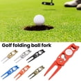 thumbnail image 4 of LJNYFDC Outil de Réparation de Divot Magnétique en Acier Inoxydable Outil de Réparation de Divot de Golf Support de Marqueur Magnétique Pliable Fourche en Métal Vert Outil Adapté aux Hommes et Femmes Golfeurs Durable et Pratique, 4 of 7