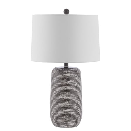 SAFAVIEH Celvin 26 in. Classic Contemporary Table Lamp, Grey/White
