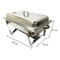 thumbnail image 4 of Bufetera De Acero Inoxidable Capacidad 11 Litros 1 Bandeja, 4 of 7