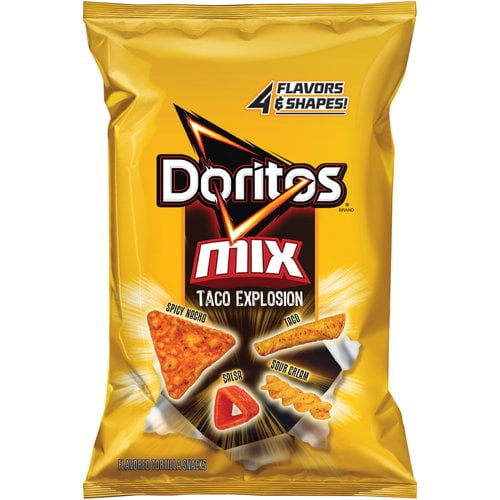 Doritos Taco Explosion Mix Flavored Tortilla Snacks, 9.5 Oz. Walmart