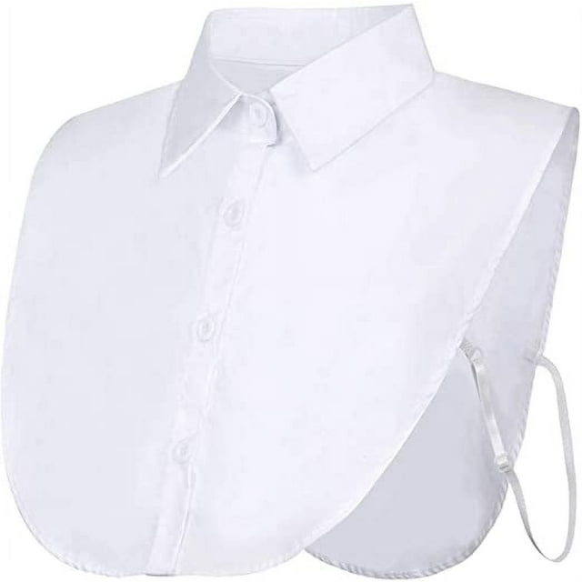 4PCS Women's Fake Collar Detachable Dickey Collar Half Shirts False Collar(Pointed Collar)