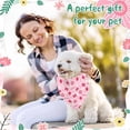 thumbnail image 2 of Mothers Day Dog Bandanas 2 Pack, Reversible I Love My Mom Pet Scarf for Boy and Girl, Valentines Day Bandana for Small Medium Large and Extra Large Dogs, 2 of 6