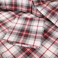 thumbnail image 2 of 100% Cotton Twin Sheet Set - 4 Piece Lightweight & Cooling Bed Sheets, 16 Inch Deep Pocket, Breathable Percale Bedding, Soft & Durable Luxury Sheets (Classical Plaid), 2 of 7