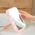 thumbnail image 1 of Espejo de maquillaje HUOGUO LED Brightness Touch recargable rosa, 1 of 5