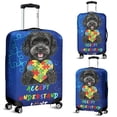 thumbnail image 2 of Autism Awareness Portuguese Water Dog Accept Understand Love Travel Luggage Cover PWD Portie Fishing Dog Lover Suitcase Dust Protective Decor - 12003, 2 of 5