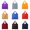 Mix Color, variant on BAETEUY Shopping Bag Vibrant Color Reusable Foldable Grocery Bag Large Capacity Portable Handbag for Outdoor Travel