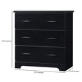 thumbnail image 7 of Storkcraft Brookside 3 Drawer Kids and Baby Dresser Black, 7 of 7