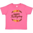 thumbnail image 3 of Inktastic Happy Thanksgiving with Fall Floral Boys or Girls Baby T-Shirt, 3 of 5