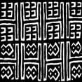 thumbnail image 2 of Roberts, Ellie 26x26 Black Ornate Wood Framed with Double Matting Museum Art Print Titled - Mudcloth Black VII, 2 of 4