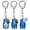 Color:Blue, variant on 3Pcs Metal Urns Keyring for Dog Ashes Container Keychain with Paws Print Pendant Memorial Pet Urn Jewelry