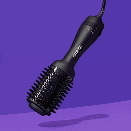 Amika Long Professional Tourmaline Hair Dryers, Detangle and Smooth, 230 Volts, Black