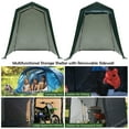 thumbnail image 5 of Gymax 6'x8' Patio Tent Carport Storage Shelter Shed Car Canopy Heavy Duty Green, 5 of 10
