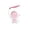 Pink, variant on COM1950s Rechargeable LED Desk Lamp with Analog Alarm Clock, Astronaut Cartoon Clock Ornament, Eye-Friendly Night Light for Kids Bedroom and Study