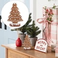 thumbnail image 4 of Home Decoration Tabletop Christmas Tree Decorations Wooden Christmas Tree Centerpieces Christmas Tree Ornament Figurine Artwork Desktopmini Christmas Tree Decorations, 4 of 9