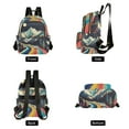 thumbnail image 4 of FORMRS Mini Backpack Purse for Women Quilted Travel Daypack Casual Shoulder Bag, Evening Mountain Road, 4 of 7