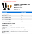 thumbnail image 2 of Strut Mount - Compatible with 1986 - 1995 Acura Legend 1987 1988 1989 1990 1991 1992 1993 1994, 2 of 2