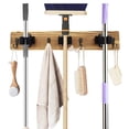 thumbnail image 3 of Moyic Colgador de almacenamiento de fregonas de montado en la pared elegante baño cepillo de cocina bola de baño organizador escoba soporte Almacenamiento y organización del hogar Moyic HA069448-01, 3 of 6