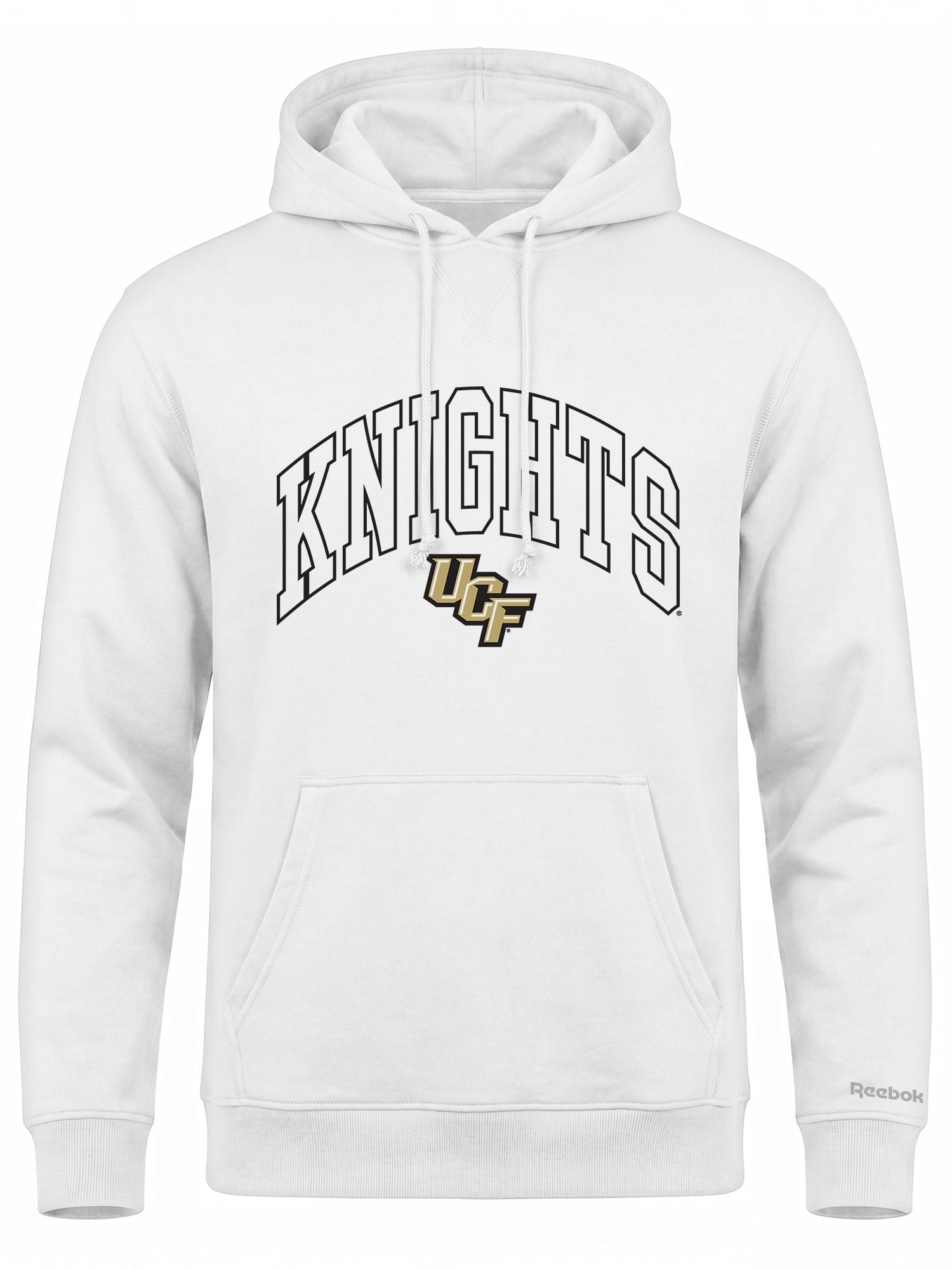 Central Florida Knights Reebok Mens White Hooded Sweatshirt