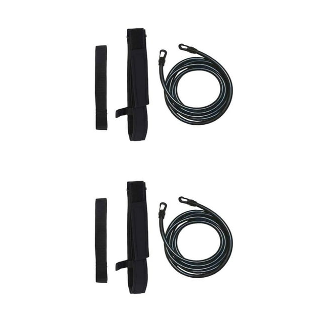 Becaristey Objectifs avec Accessoires de Piscine Réglables Formation Durable Confortable Noir-4meters 2Set