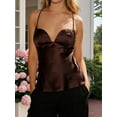 thumbnail image 4 of Camisola de mujer, top sin mangas, escote bajo en la espalda, chaleco liso de verano para fiestas y discotecas., 4 of 8