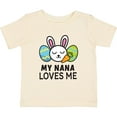 thumbnail image 3 of Inktastic My Nana Loves Me with Bunny and Easter Eggs Boys or Girls Baby T-Shirt, 3 of 5