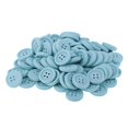 thumbnail image 1 of 100 piezas de botones de 16 Mm, 4 agujeros, manualidades de y álbumes de recortes, accesorios para bricolaje Azul, 1 of 9