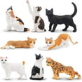 thumbnail image 6 of Toymany 8PCS Realistic Cat Figurines Toy Set, 6 of 8