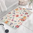 thumbnail image 3 of Pioneer Flower Floral Print Flannel Non Slip Door Rugs,Washable Door Mats Indoor,Decorative Door Mats,Dirt-Resistant and Absorbent Doormat for Entrance,Bedroom,Kitchen,Bathroom,31.5"x17", 3 of 4